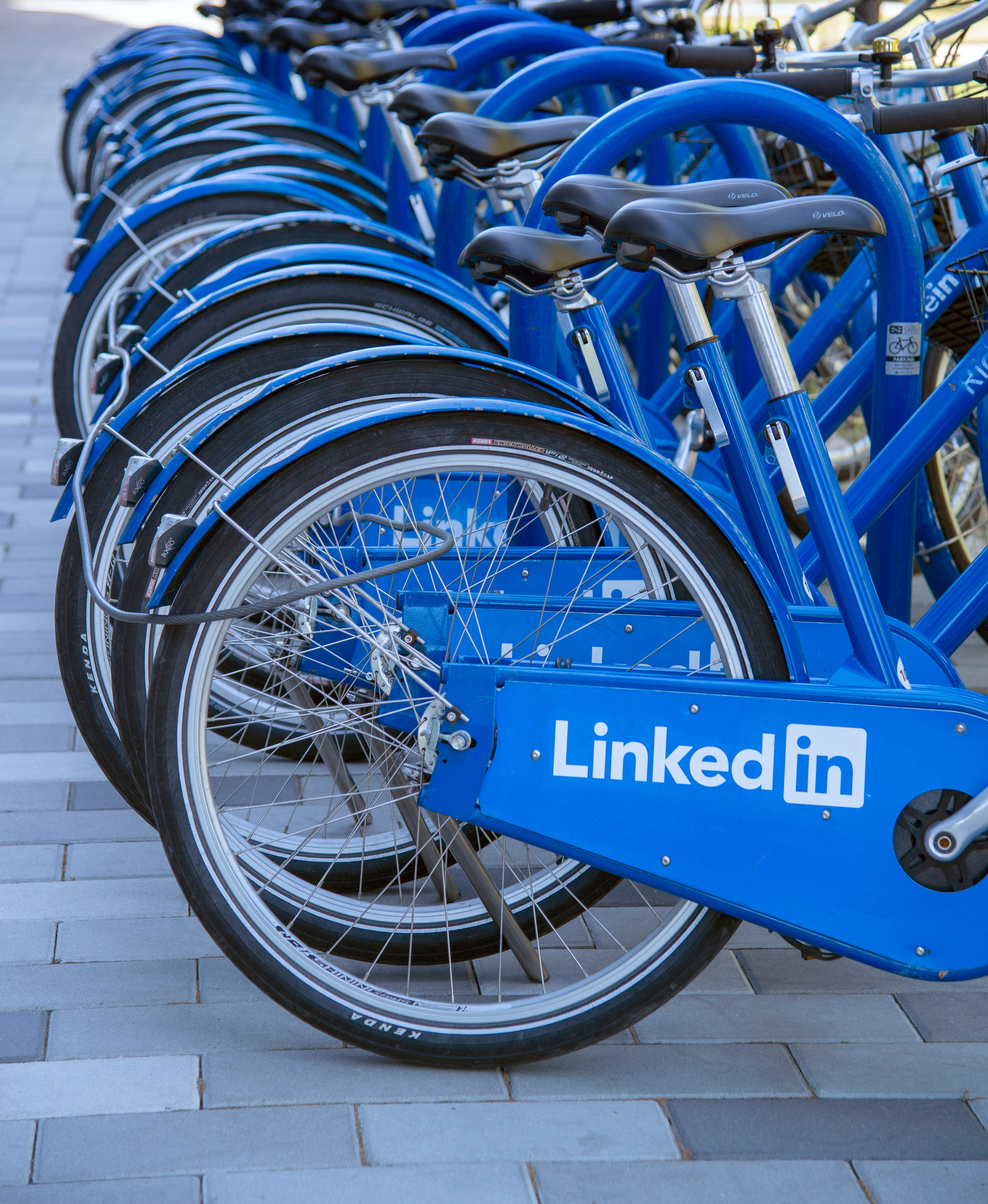blue-linkedin-bicycles-parked